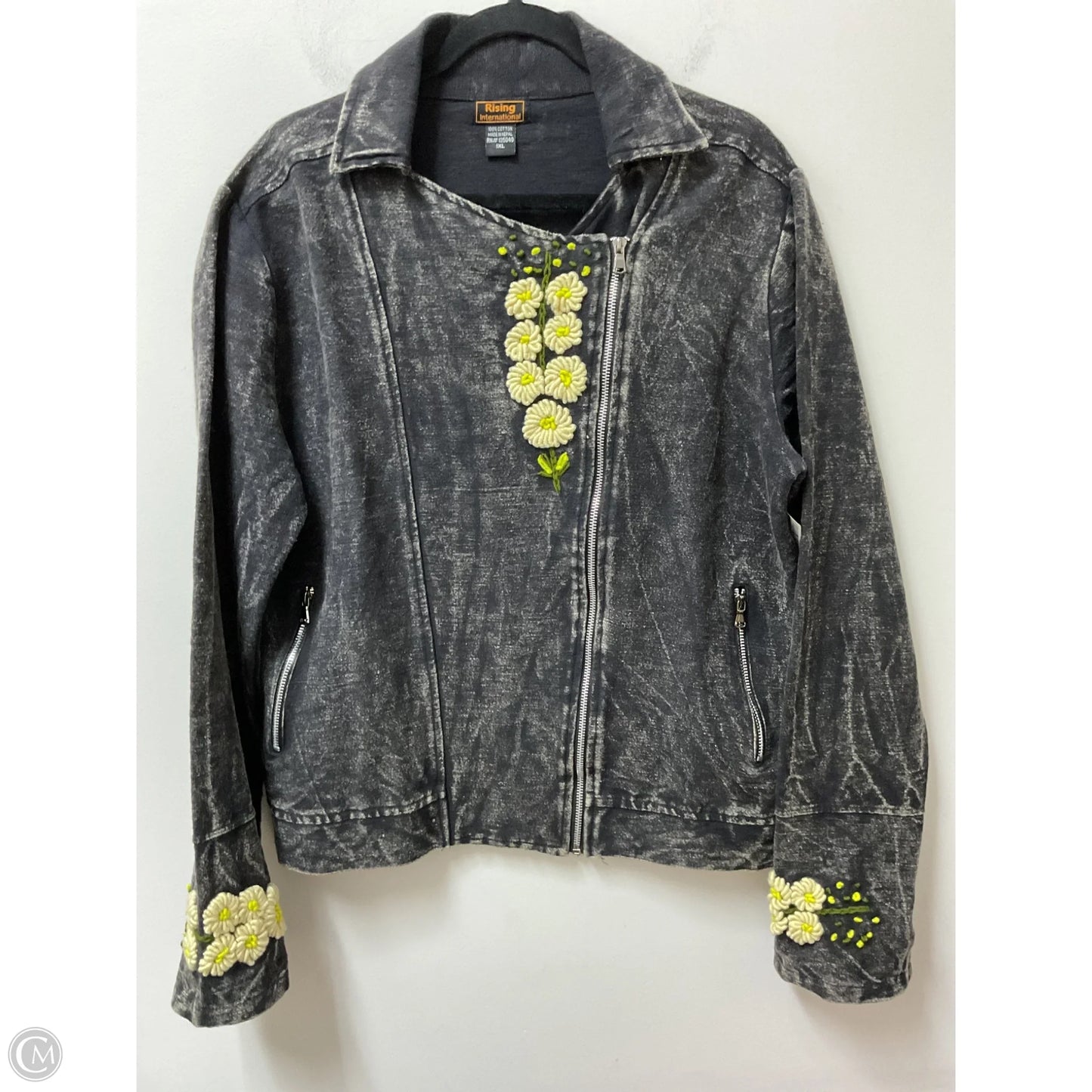Jacket Other By Clothes Mentor In Black Denim, Size: 1x