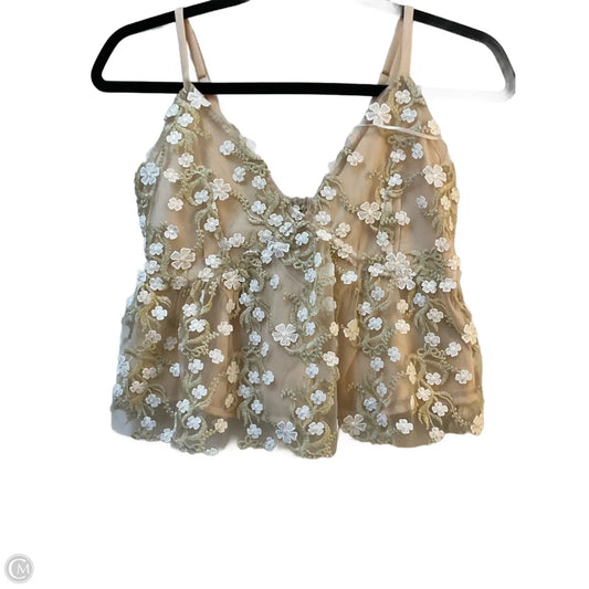 Top Sleeveless By Altard State In Gold & Tan, Size: S