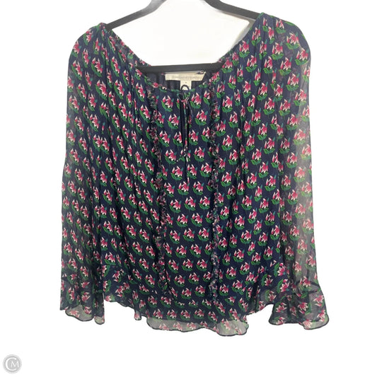 Blouse Designer By Diane Von Furstenberg In Floral Print, Size: M