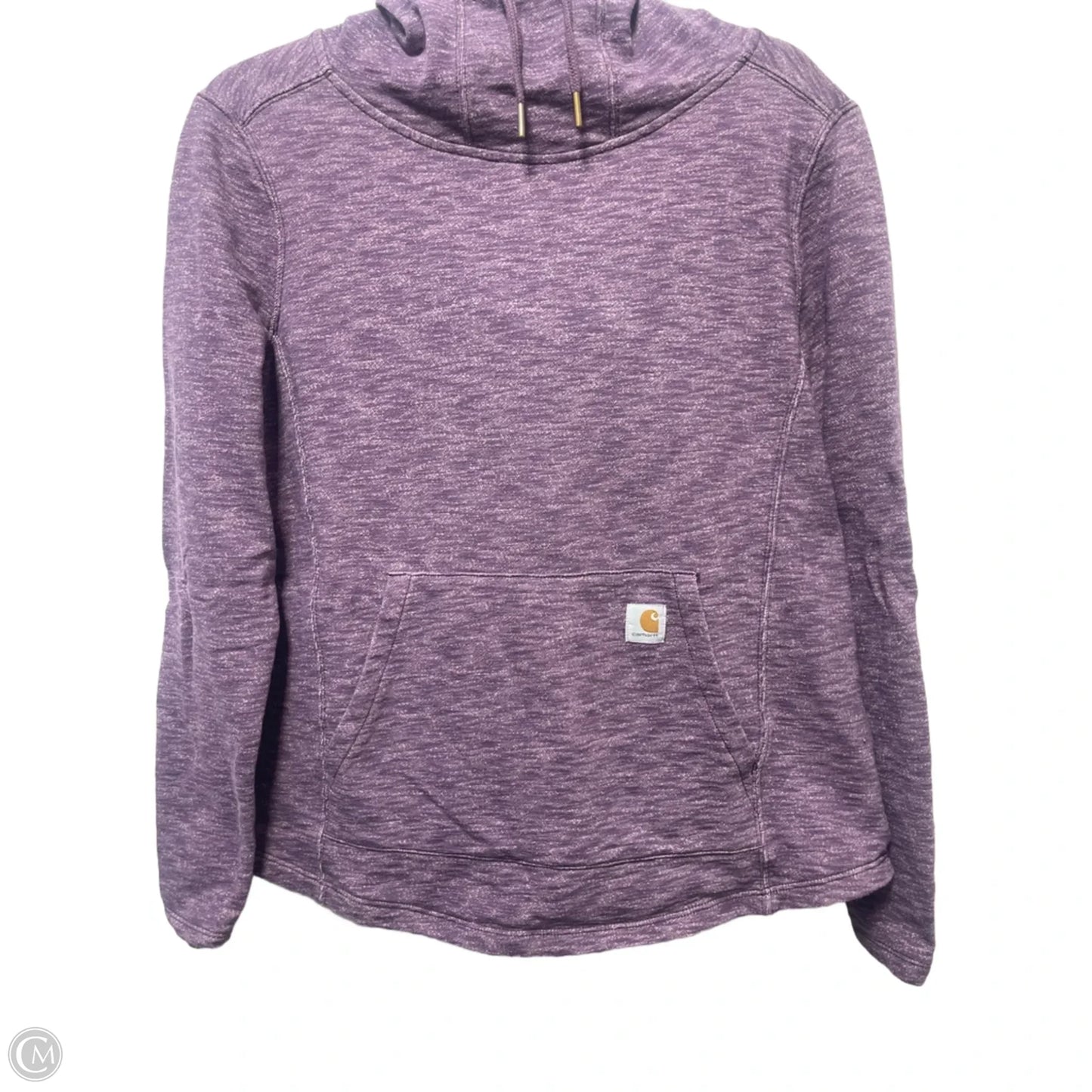 Sweatshirt Hoodie By Carhartt In Purple, Size: L