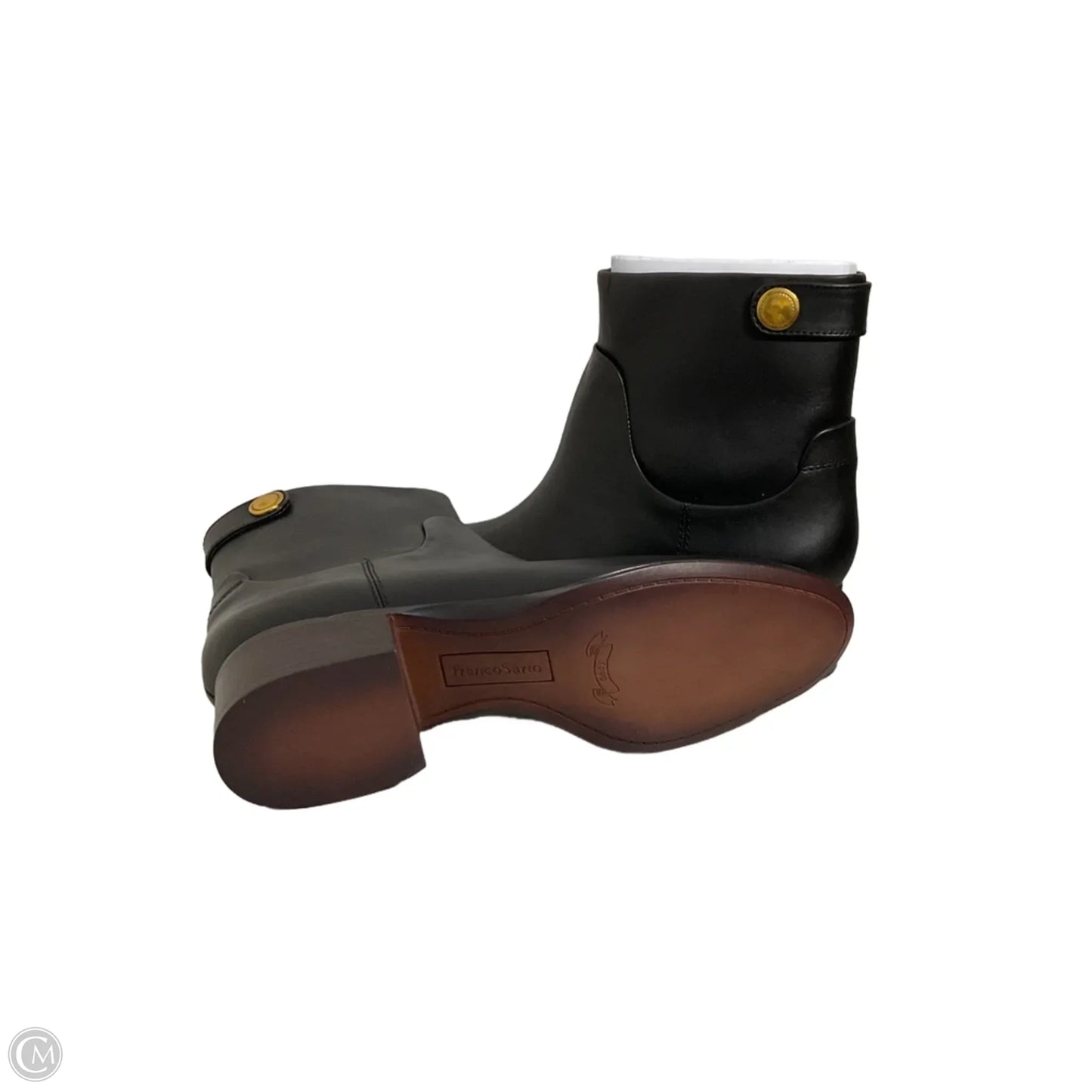 Boots Ankle Heels By Franco Sarto In Black, Size: 8