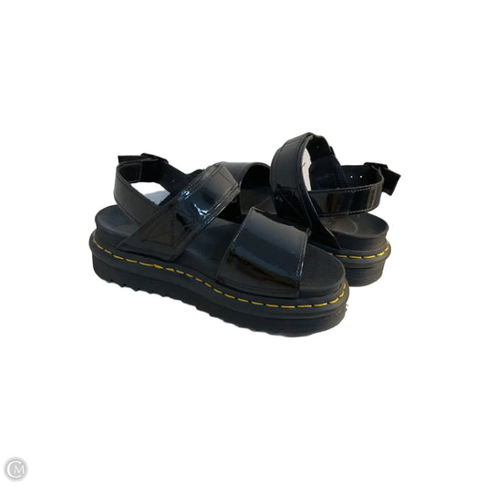 Sandals Heels Platform By Dr Martens In Black, Size: 6