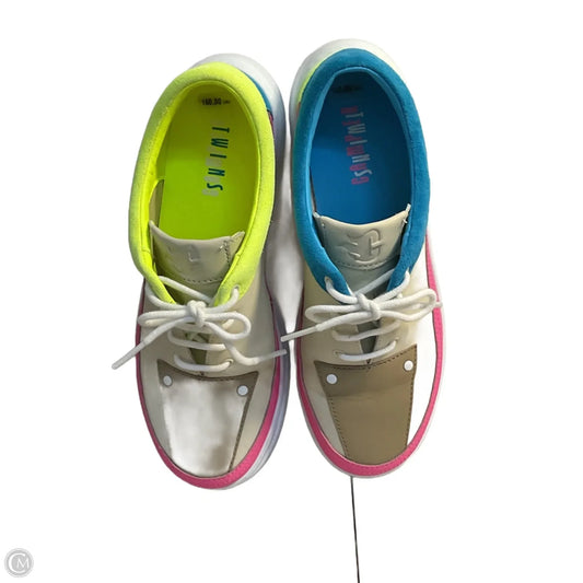 Shoes Sneakers By Cmb In Blue & Yellow, Size: 7.5