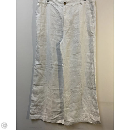 Pants Linen By Madewell In White, Size: 14