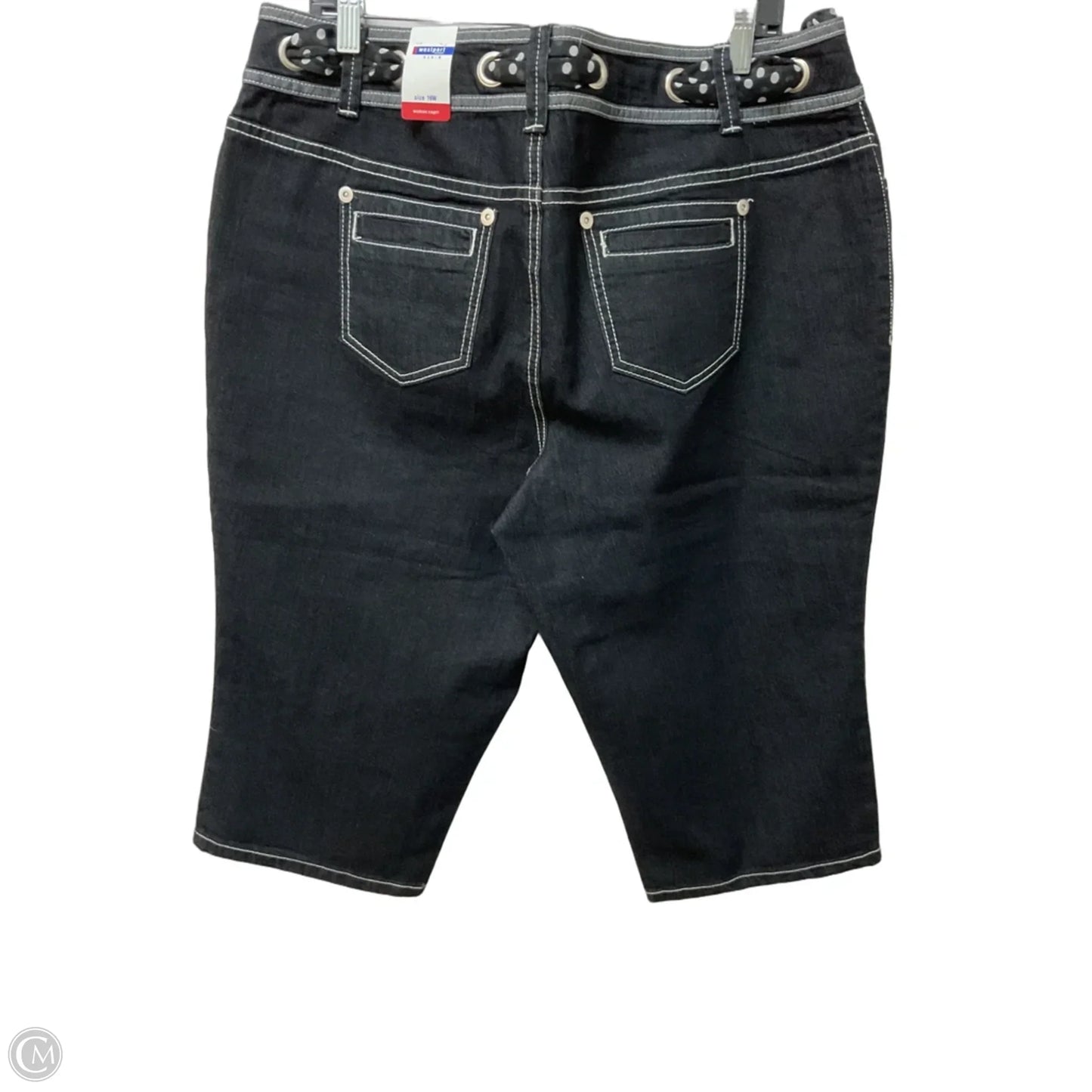 Capris By Westport In Black Denim, Size: 16