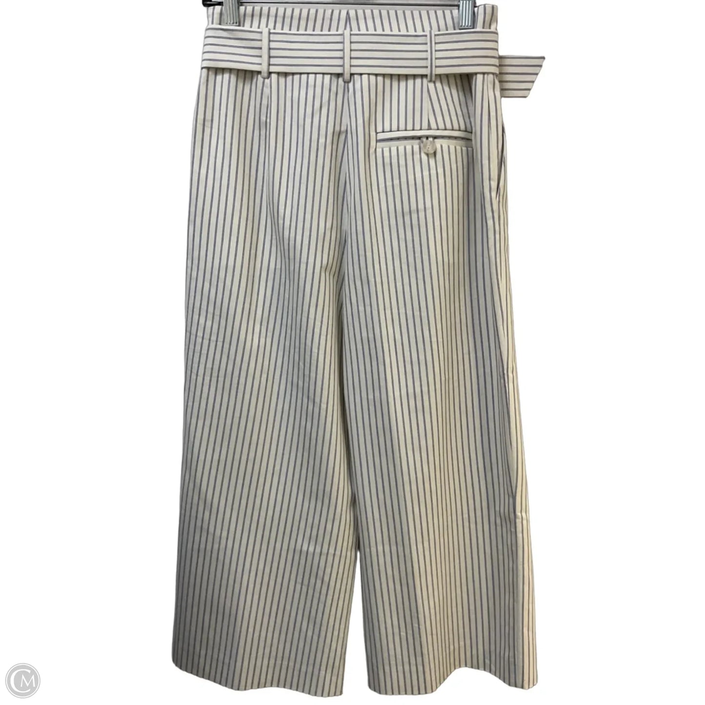 Pants Wide Leg By Antonio Melani In Blue & White, Size: 4