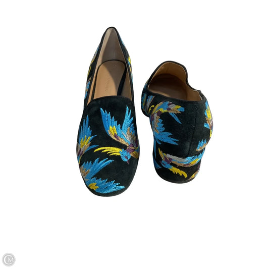 Shoes Heels Block By Banana Republic In Black & Blue, Size: 9.5
