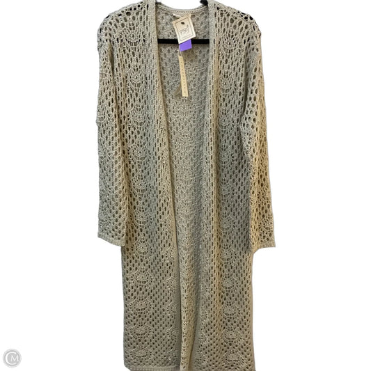 Sweater Cardigan By Lovestitch In Beige, Size: L