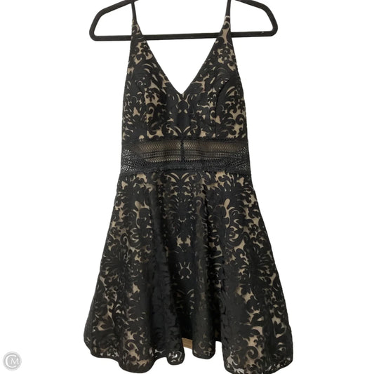 Dress Designer By Xscape In Black & Tan, Size: M