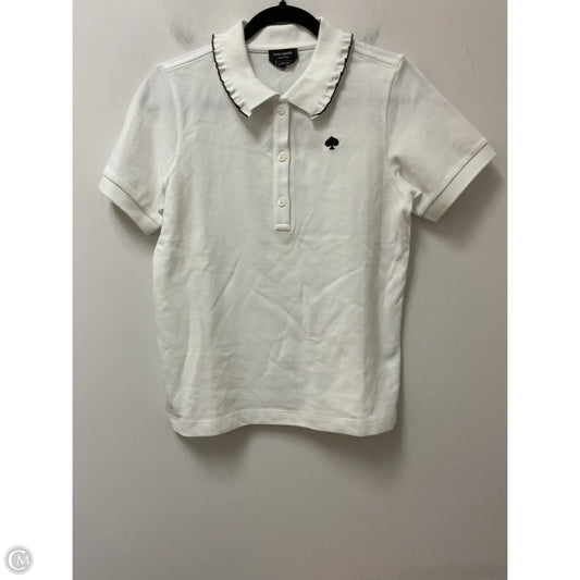 Top Short Sleeve Designer By Kate Spade In Cream, Size: S