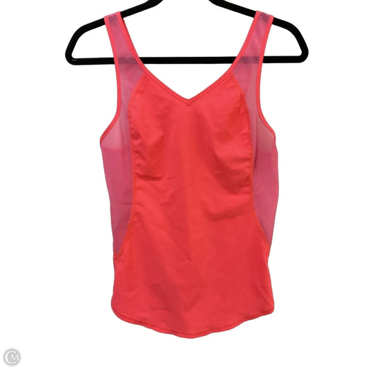 Athletic Tank Top By Lululemon In Orange & Pink, Size: S