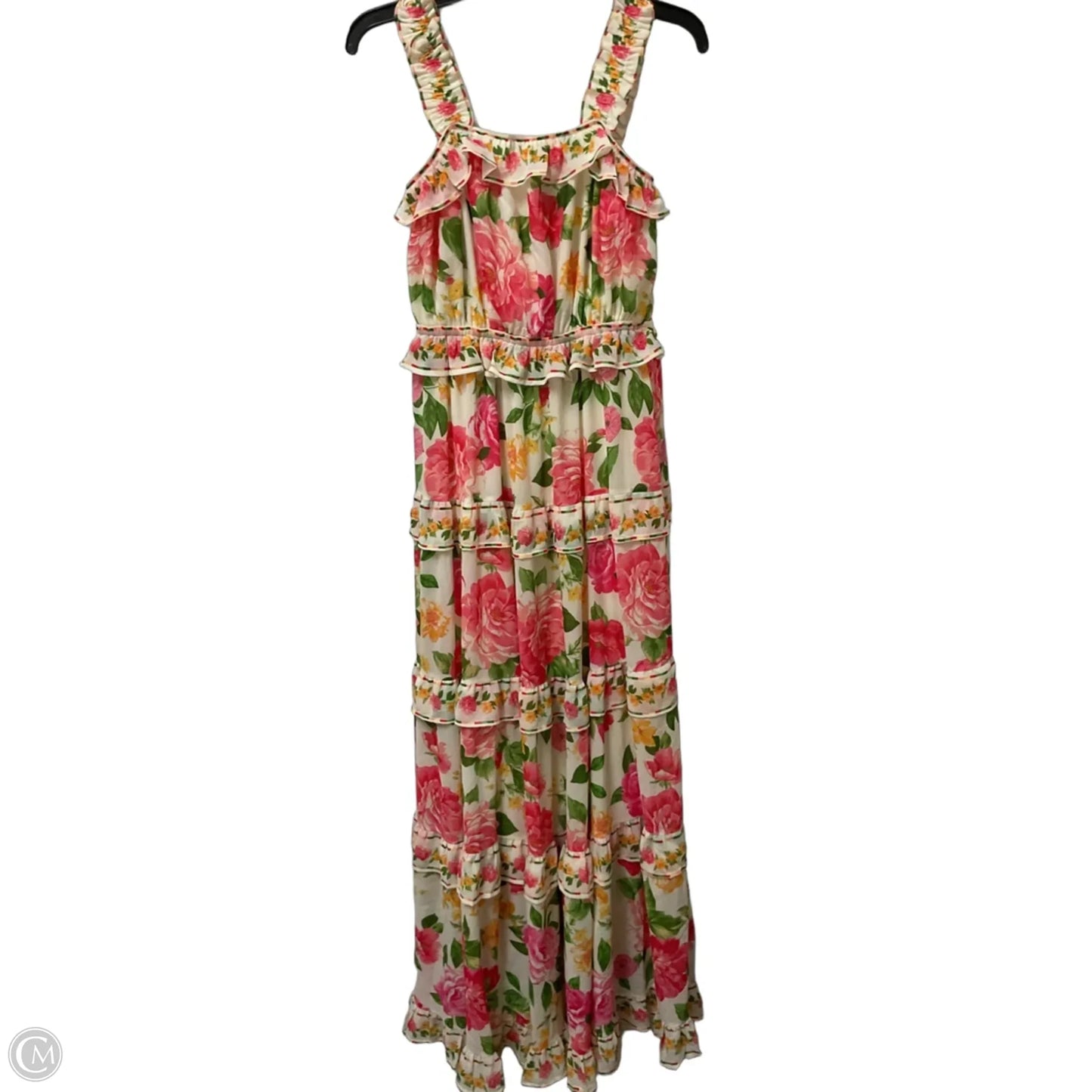 Dress Party Long By Baltic Born In Green & Pink, Size: M