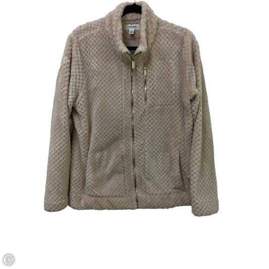 Jacket Fleece By Calvin Klein In Pink, Size: L