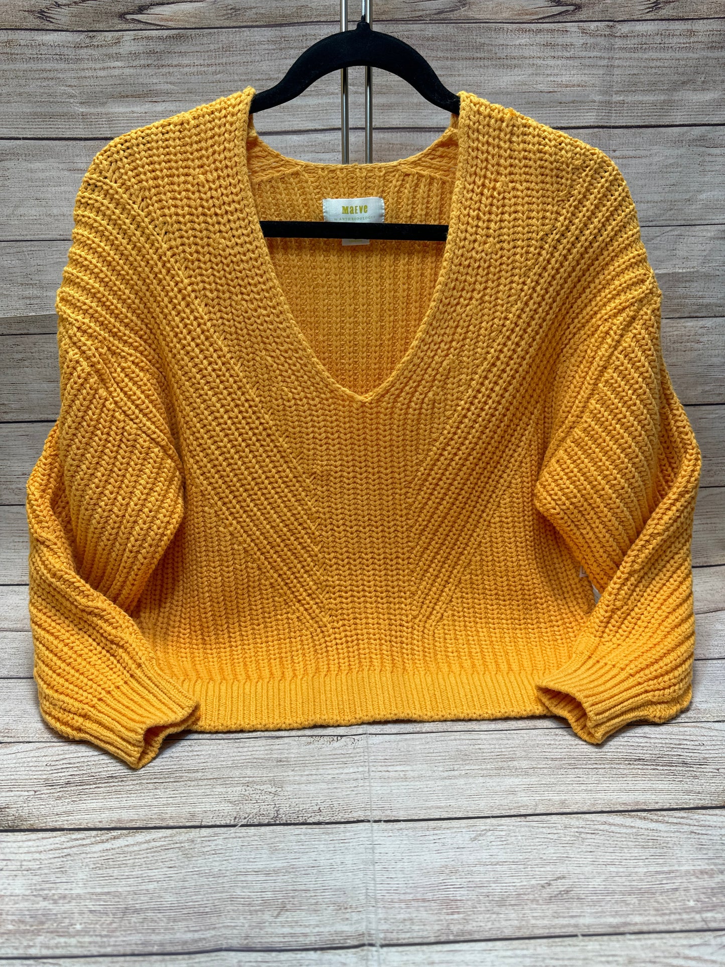 Sweater By Maeve In Yellow, Size: Xs