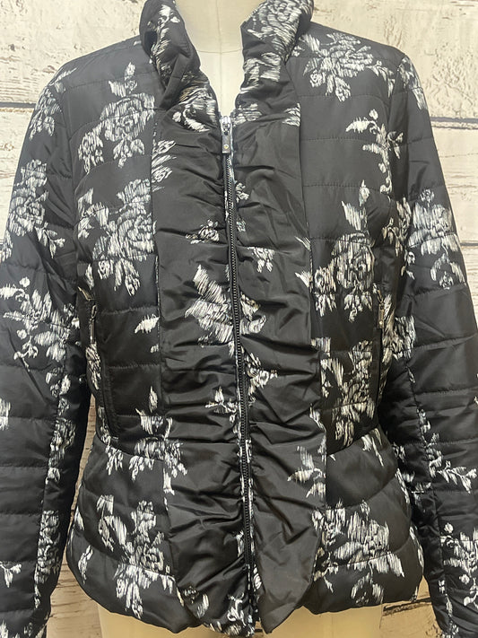 Coat Parka By White House Black Market In Floral Print, Size: M