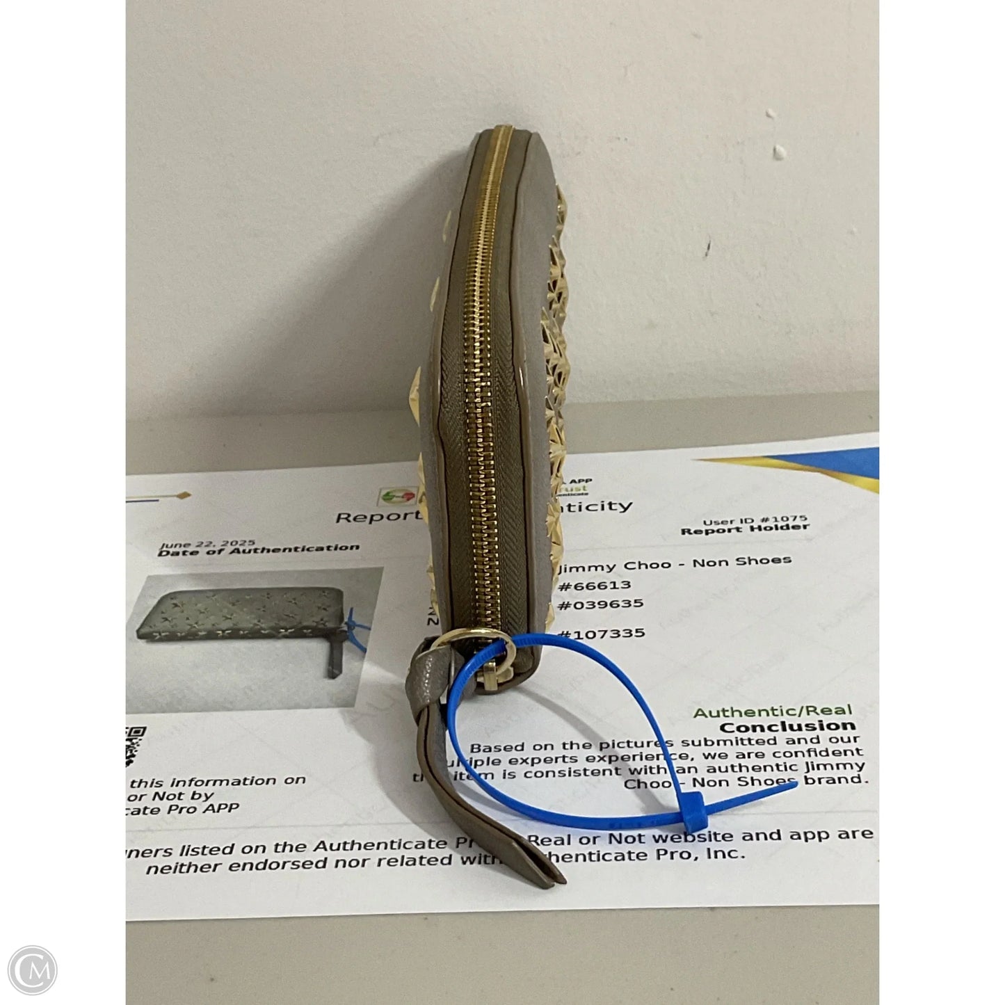 Wallet Luxury Designer By Jimmy Choo, Size: Large