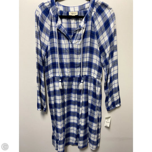 Dress Casual Midi By Style And Company In Plaid Pattern, Size: L