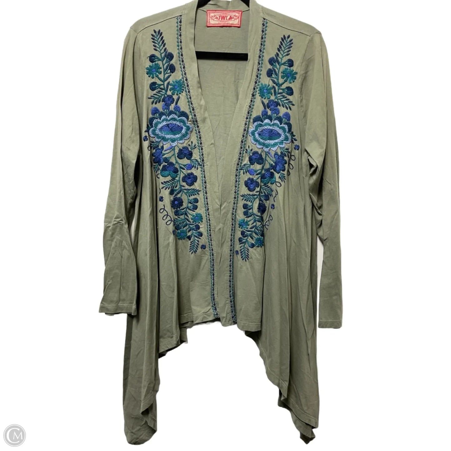 Cardigan By Johnny Was In Green, Size: L