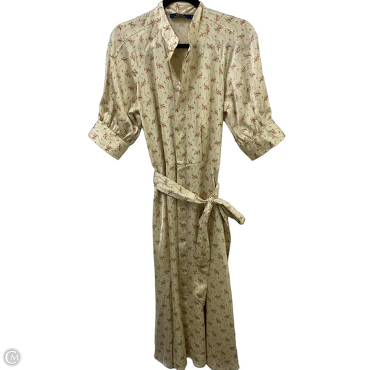 Dress Casual Midi By Polo Ralph Lauren In Floral Print, Size: 6