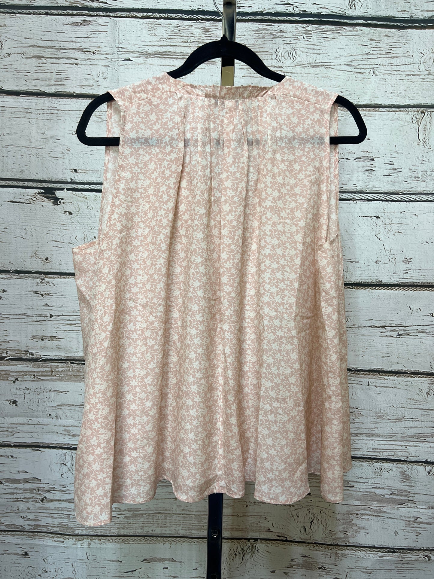 Pink & White Blouse Sleeveless Madewell, Size M