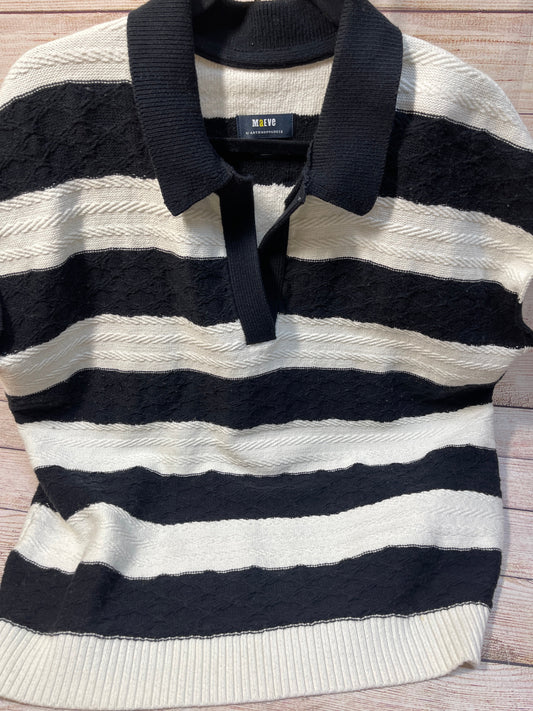 Sweater By Maeve In Black & White, Size: S