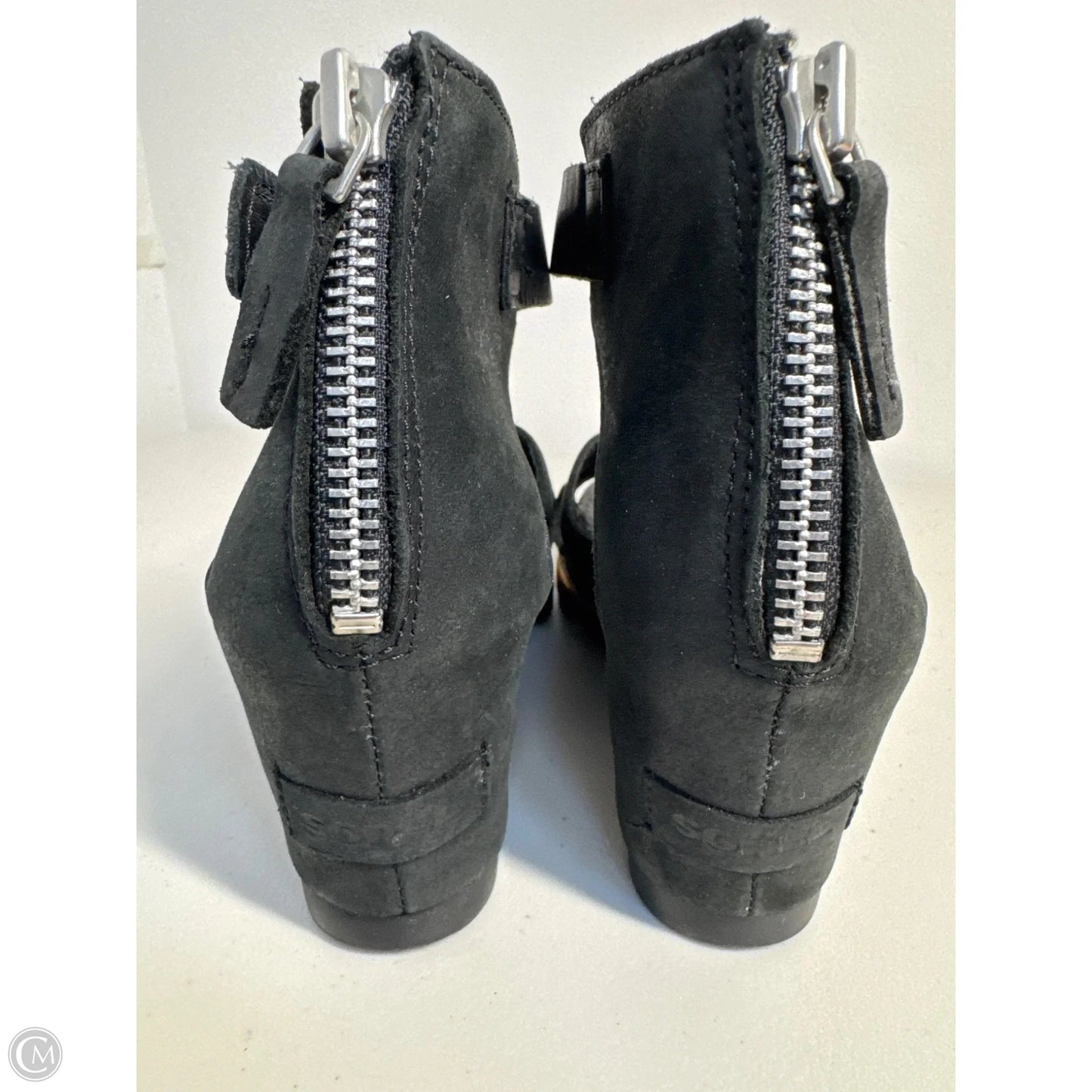 Sandals Heels Wedge By Sorel In Black, Size: 9