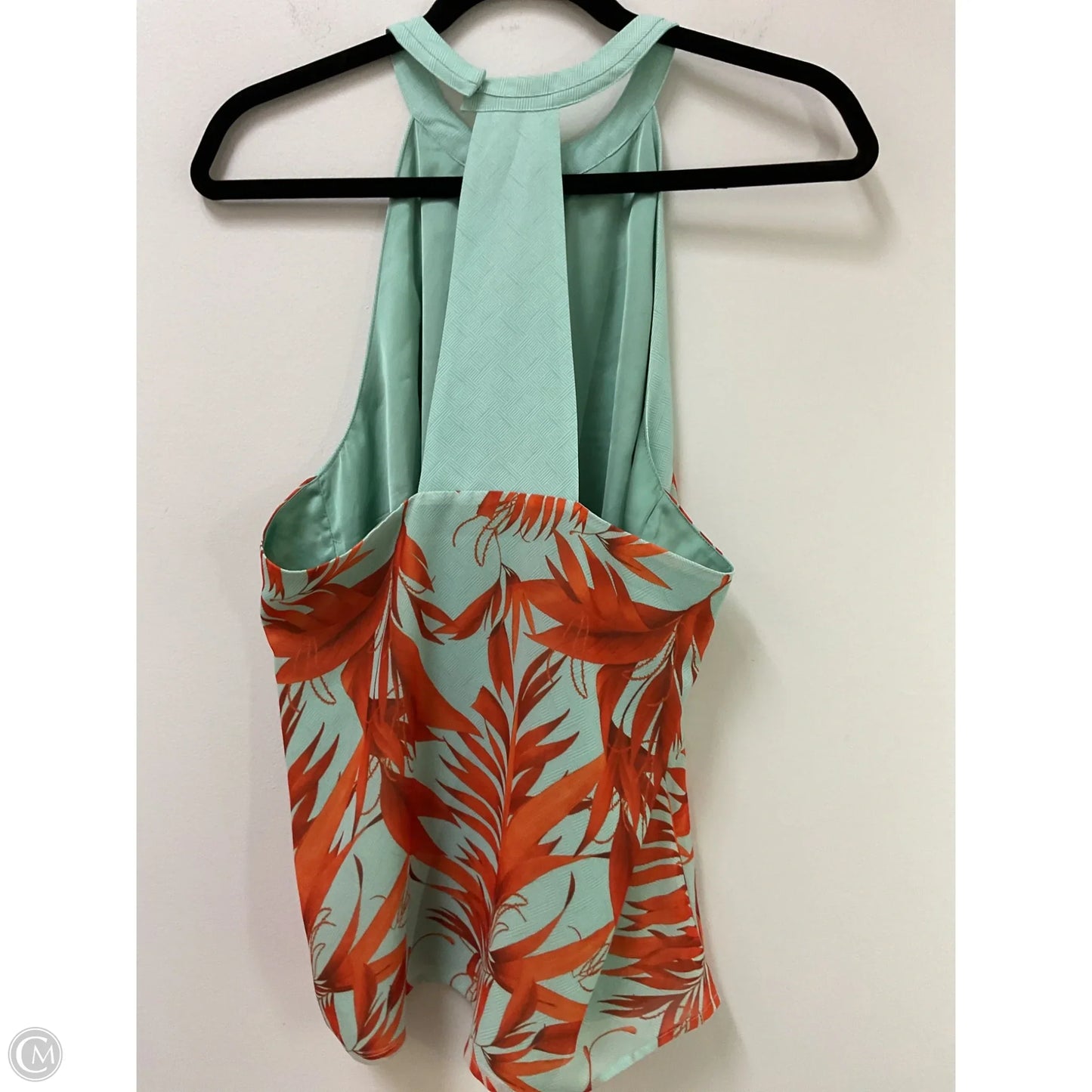 Blouse Sleeveless By H&m In Aqua, Size: L