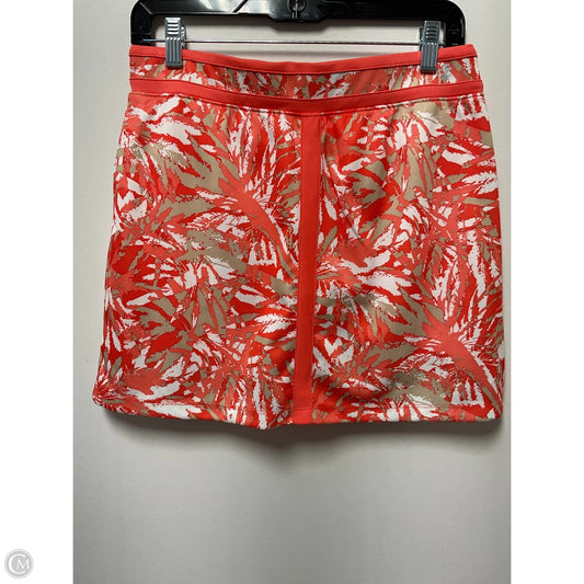 Athletic Skirt By Izod In Orange & Tan, Size: S