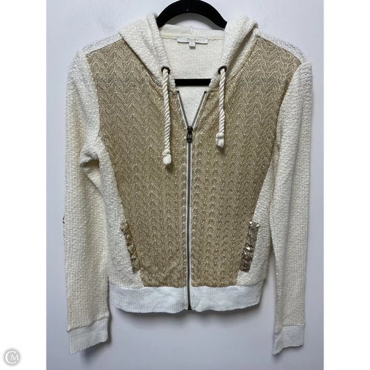 Sweater Cardigan By Miss Me In Cream, Size: S