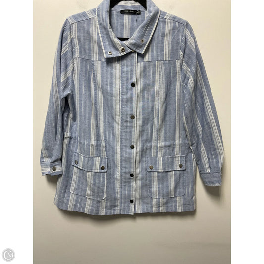 Jacket Other By Doe & Rae In Blue & White, Size: S