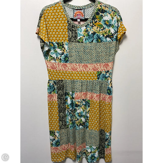 Dress Casual Midi By Johnny Was In Multi-colored, Size: S