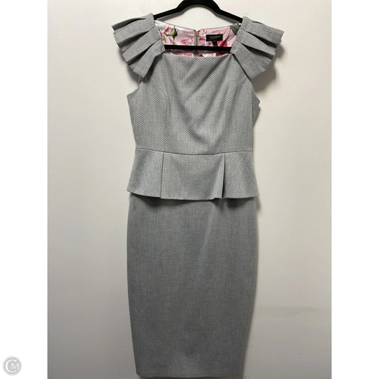 Dress Party Midi By Ted Baker In Grey, Size: M