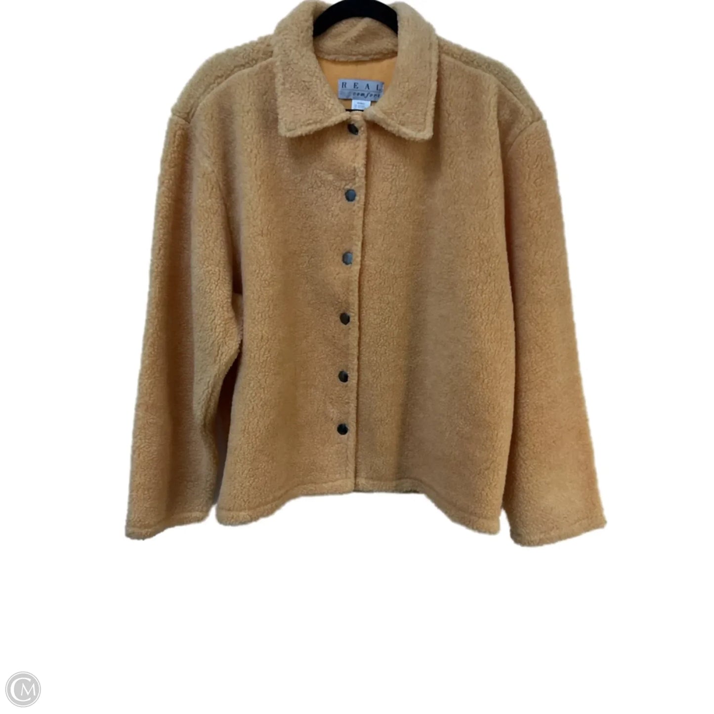 Jacket Fleece By Real Comfort In Peach, Size: Xl