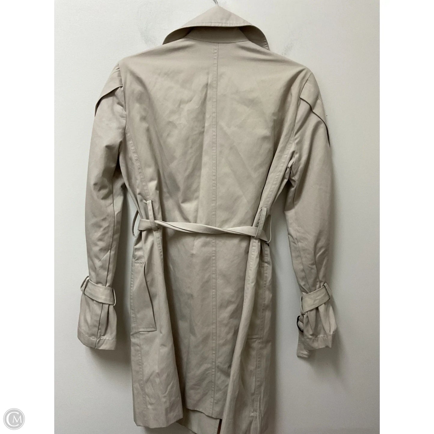 Coat Trench Coat By Simply Vera In Beige, Size: Xs