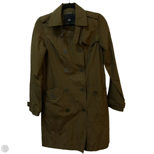 Coat Trench Coat By Mossimo In Green, Size: S