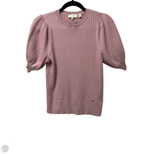 Sweater Short Sleeve By Ted Baker In Pink, Size: M