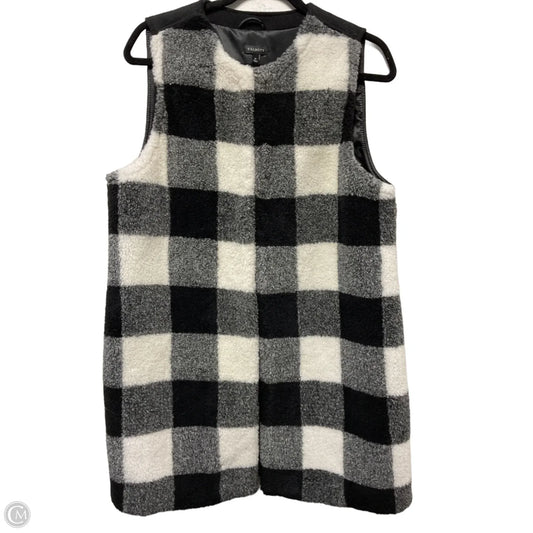 Vest Fleece By Talbots In Black & White, Size: M