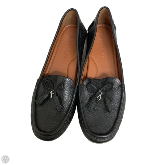 Shoes Flats By Coach In Black, Size: 6.5