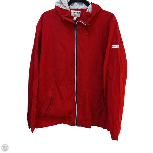 Jacket Windbreaker By Hunter In Red, Size: L