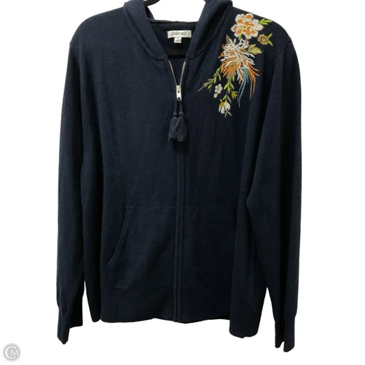 Sweater Cashmere By Johnny Was In Navy, Size: Xl