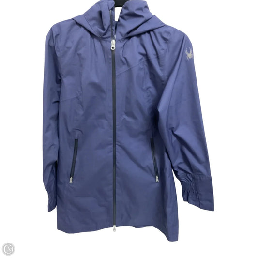 Jacket Windbreaker By Spyder In Blue, Size: S