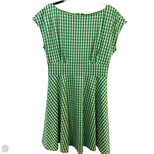 Dress Casual Midi By Kate Spade In Green & White, Size: M
