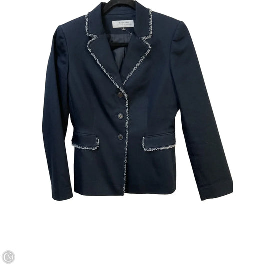 Blazer By Tahari By Arthur Levine In Navy, Size: S