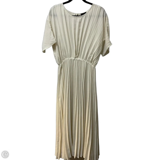 Dress Party Midi By Halogen In Ivory, Size: M