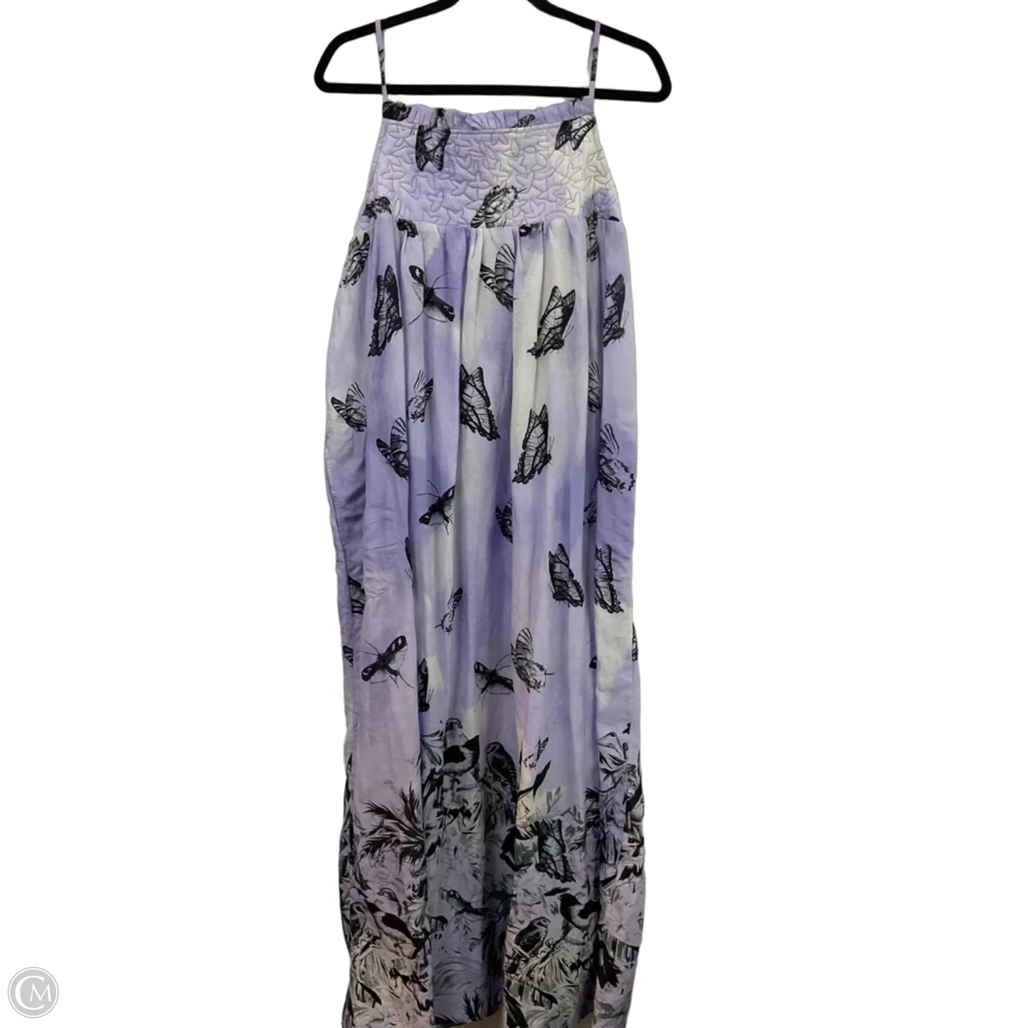 Dress Casual Maxi By Anthropologie In Purple & White, Size: M