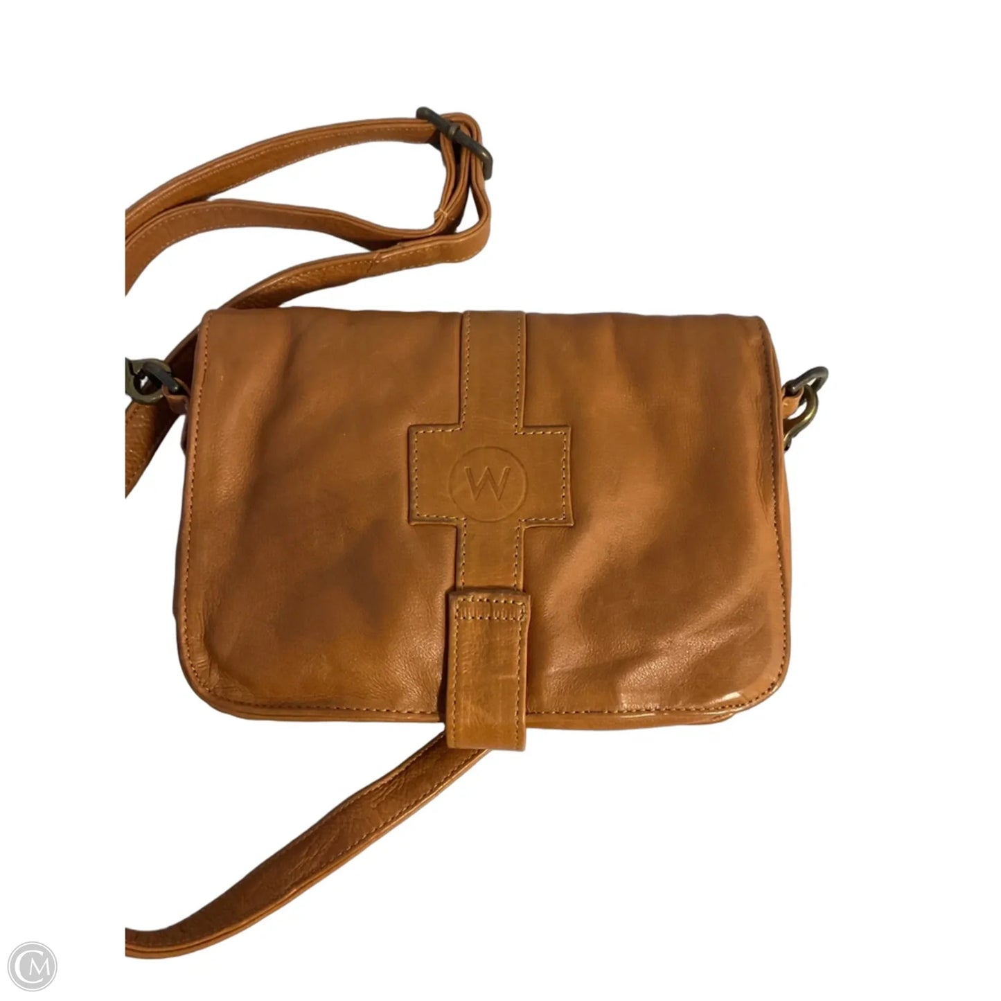 Crossbody Leather By Cmc, Size: Medium
