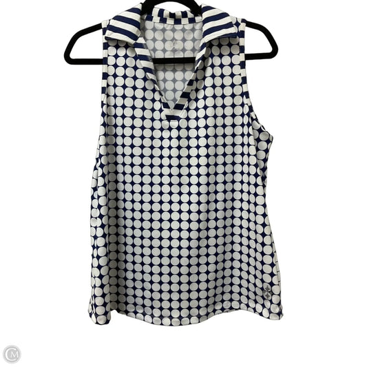 Athletic Tank Top By Jofit In Blue & White, Size: L