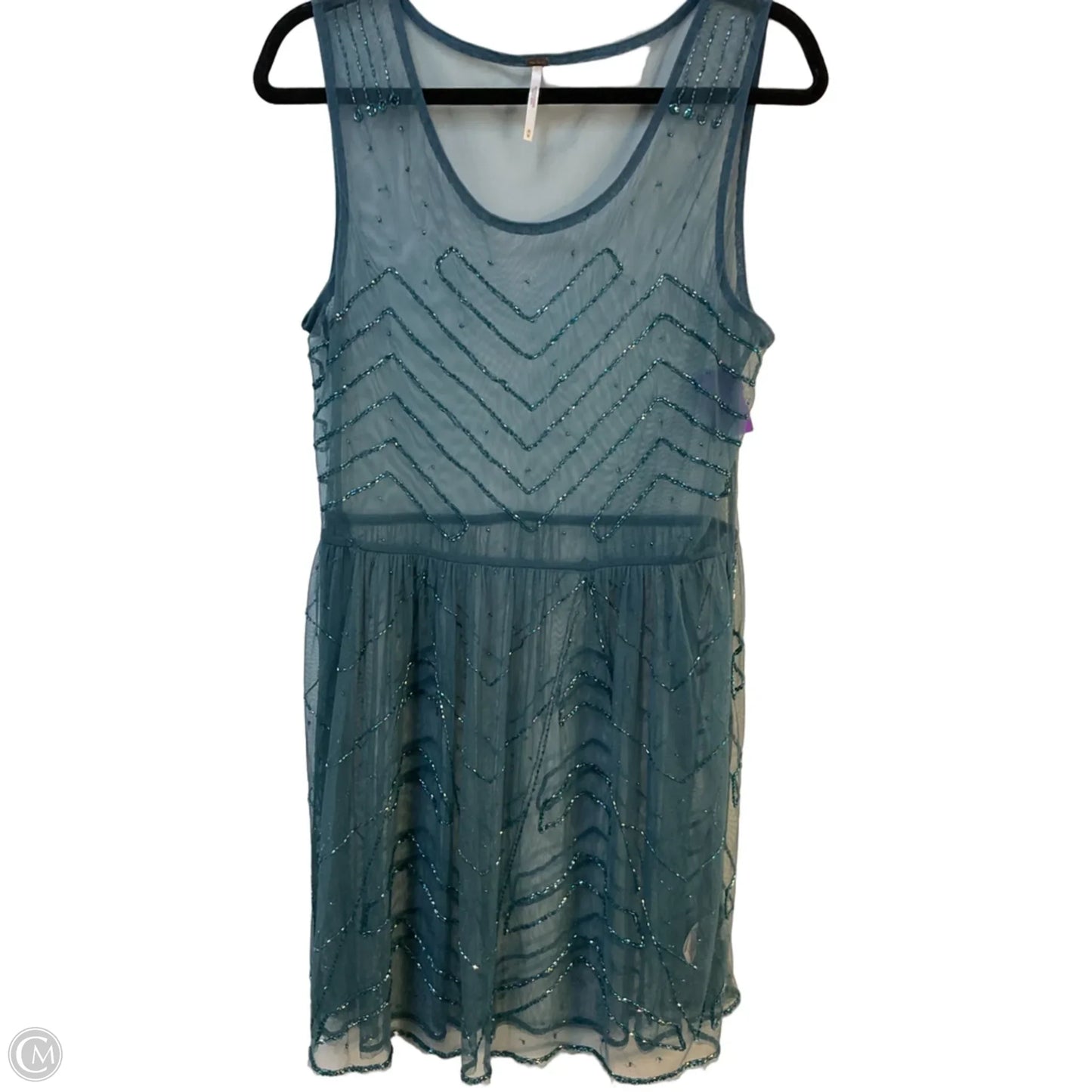 Tunic Sleeveless By Free People In Teal, Size: M