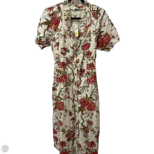 Dress Casual Midi By Pilcro In Floral Print, Size: Sp