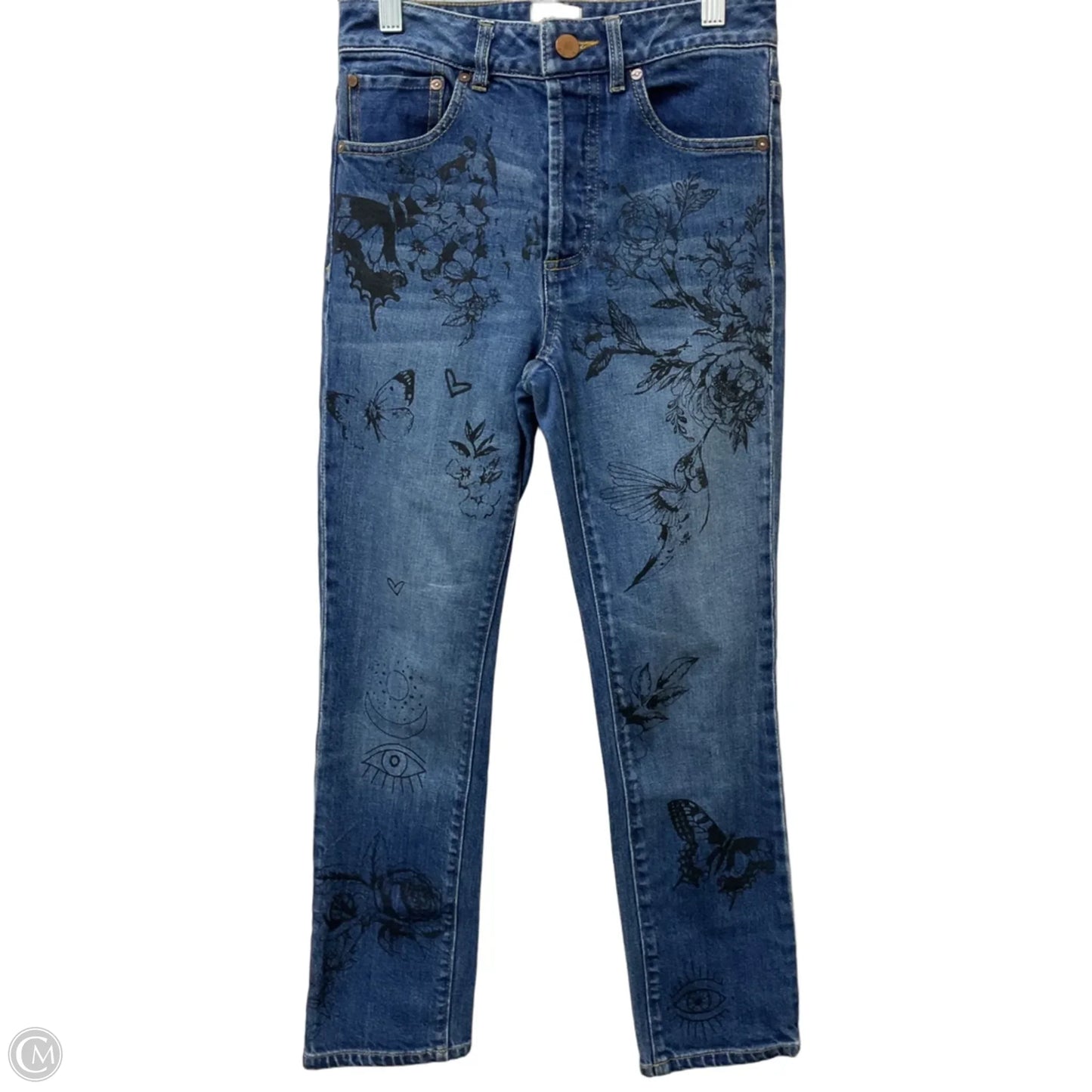 Jeans Designer By Alice + Olivia In Blue Denim, Size: 0